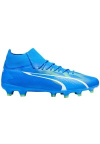 Buty piłkarskie Puma Ultra Pro FG/AG M 107422 03 niebieskie. Kolor: niebieski. Materiał: dzianina. Szerokość cholewki: normalna. Sport: piłka nożna #1