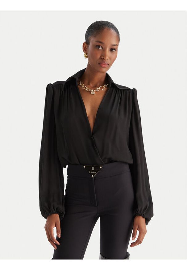 Babylon Body E00514 Czarny Regular Fit. Kolor: czarny. Materiał: wiskoza