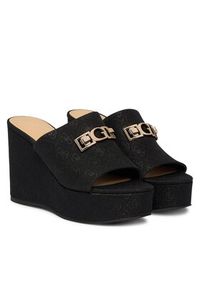 Guess Klapki FLJEVZ FAB04 Czarny. Kolor: czarny. Materiał: materiał #2