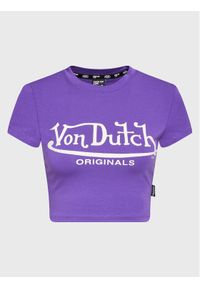 Von Dutch T-Shirt Arta 6230047 Fioletowy Regular Fit. Kolor: fioletowy. Materiał: bawełna