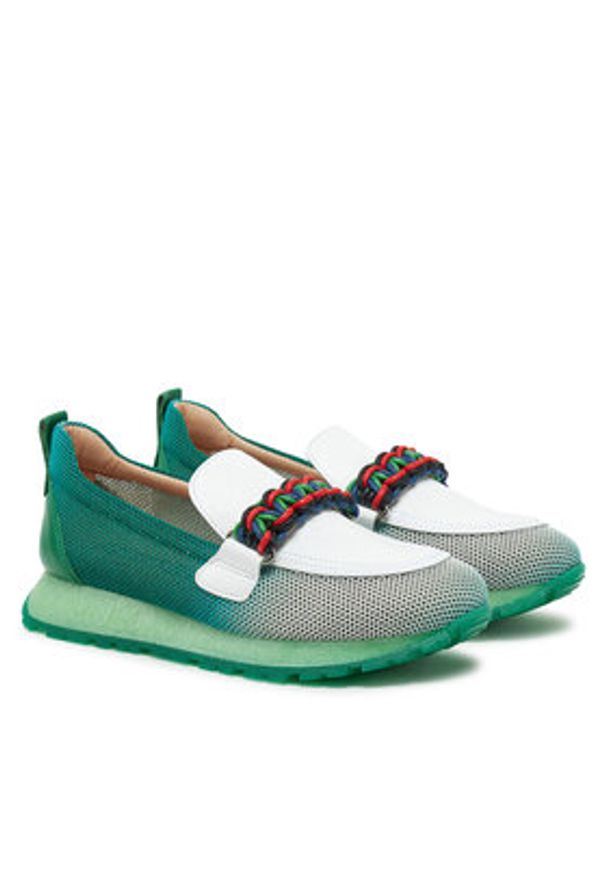 Hispanitas Półbuty BHV253948 Zielony. Kolor: zielony. Materiał: skóra
