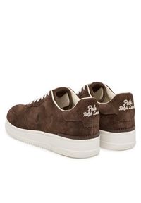 Polo Ralph Lauren Sneakersy 809973704003 Brązowy. Kolor: brązowy. Materiał: zamsz, skóra #6