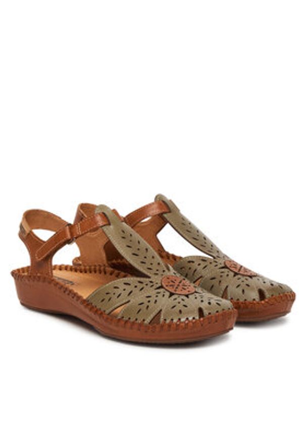 Pikolinos Sandały P. Vallarta 655-0841C1 Zielony. Kolor: zielony. Materiał: skóra