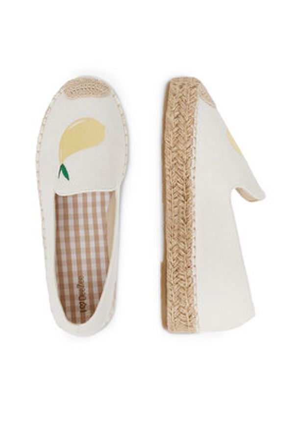 DeeZee Espadryle 8-807-2 Biały. Kolor: biały. Materiał: materiał