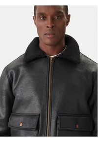 Wrangler Kurtka z imitacji skóry Shearling 112371854 Czarny Regular Fit. Kolor: czarny. Materiał: skóra #3