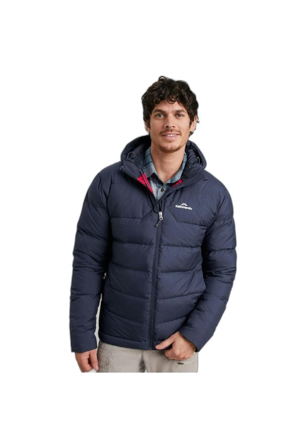 KATHMANDU - Kurtka z kapturem Kathmandu Epiq. Typ kołnierza: kaptur. Kolor: niebieski. Materiał: puch. Sezon: zima. Sport: turystyka piesza