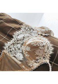 Intica - Braletka koronkowa usztywniana na co dzień Eudoxia. Kolor: biały. Materiał: koronka. Wzór: koronka #4