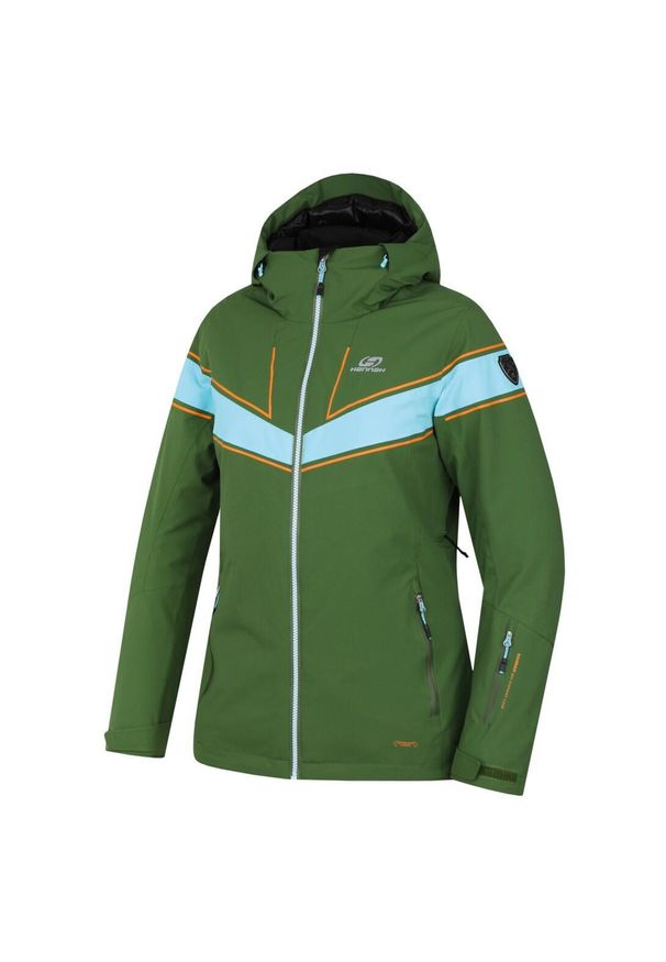 Damska kurtka narciarska Hannah Kiely Dill/Aqua Splash 15.000 mm S (36). Kolor: zielony. Sezon: zima. Sport: narciarstwo