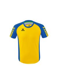 ERIMA - Koszulka dziecięca Erima Six Wings. Kolor: żółty, niebieski, wielokolorowy. Materiał: poliester, tkanina. Sport: piłka nożna #1