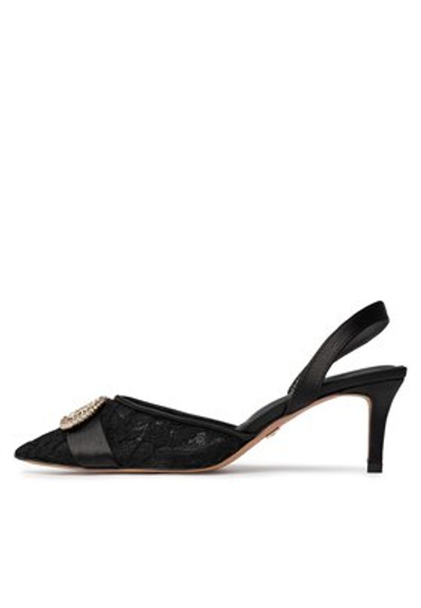 Aldo Sandały Decora 13658248 Czarny. Kolor: czarny. Materiał: materiał