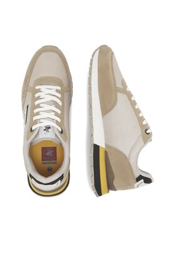Beverly Hills Polo Club Sneakersy NICK-01 Beżowy. Kolor: beżowy. Materiał: materiał
