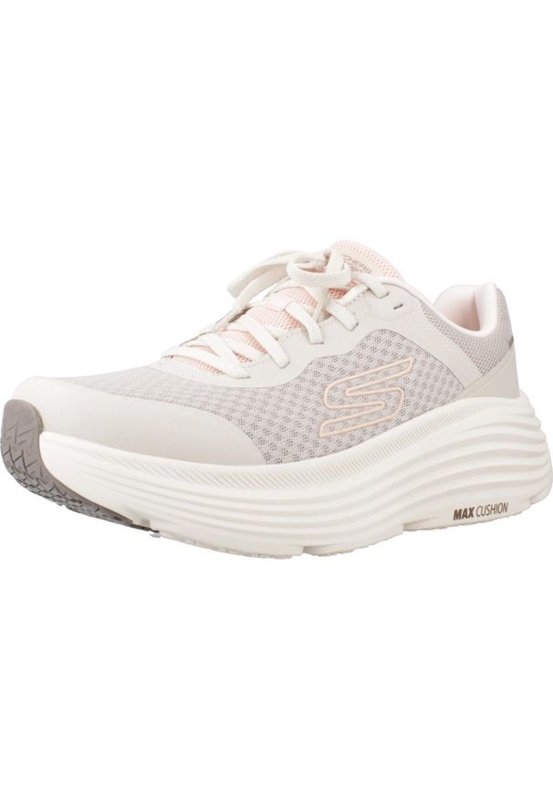 skechers - Buty SKECHERS MAX CUSHIONING ENDEAVOUR Beżowy. Kolor: beżowy, wielokolorowy, różowy. Materiał: materiał, syntetyk, tkanina. Sport: fitness