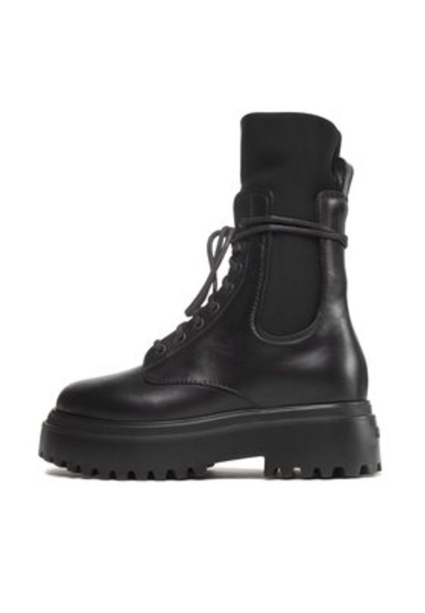 LE SILLA - Le Silla Trapery Chiffon 6482R020M1PPCHI001 Czarny. Kolor: czarny. Materiał: skóra