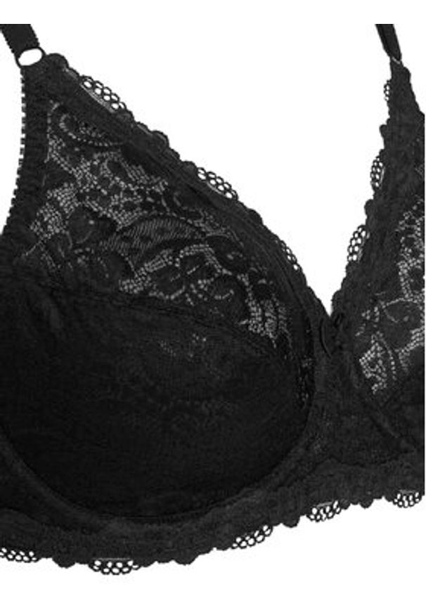 Triumph Biustonosz z fiszbiną Compliment 10166802 Czarny. Kolor: czarny. Materiał: syntetyk