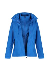 Regatta - Damska Kurtka 3 W 1 Kingsley. Kolor: szary, niebieski, wielokolorowy. Sport: turystyka piesza #1