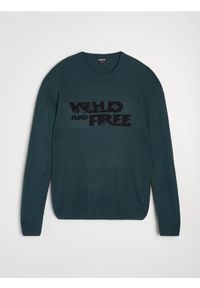 Sinsay - Sweter - zielony. Kolor: zielony
