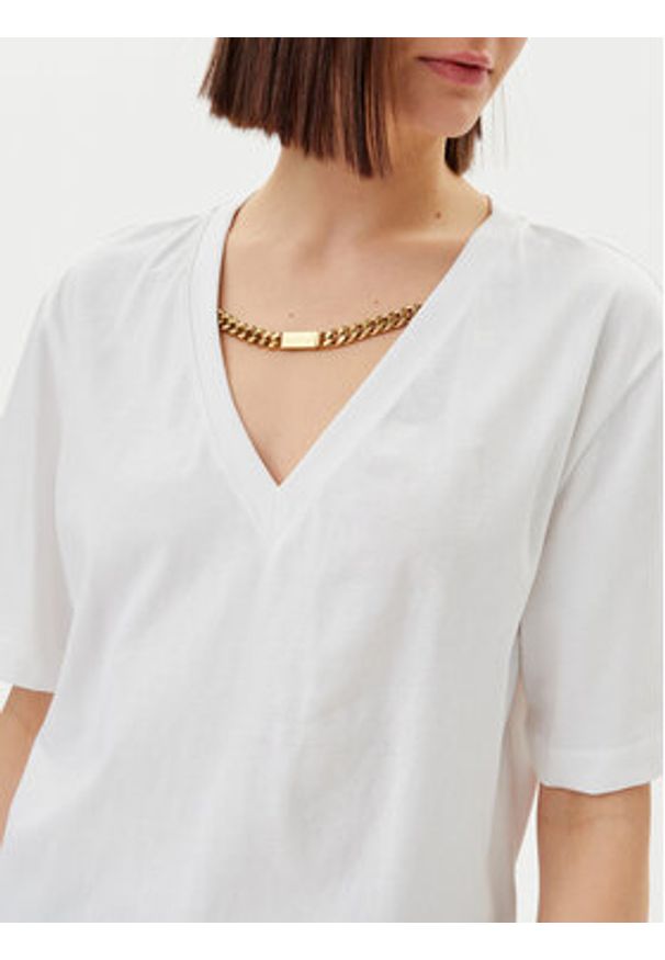 Marciano Guess T-Shirt 5GGI03 6298A Biały Regular Fit. Kolor: biały. Materiał: bawełna