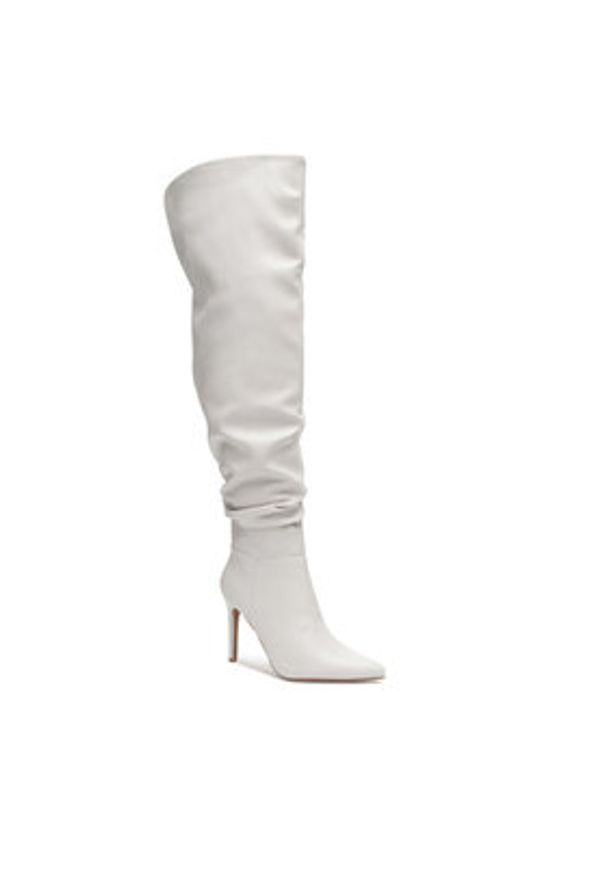 DeeZee Kozaki HY197-12 Écru. Materiał: materiał