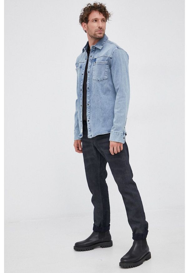 G-Star RAW - G-Star Raw - Longsleeve bawełniany. Okazja: na co dzień. Kolor: czarny. Materiał: bawełna. Długość rękawa: długi rękaw. Wzór: aplikacja. Styl: casual