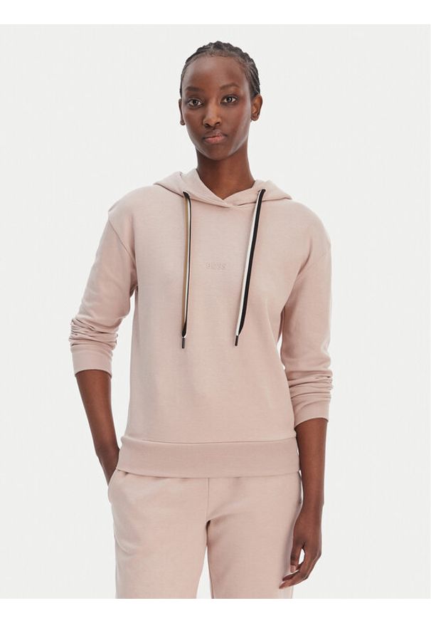 BOSS Bluza CP Stripe 50524760 Beżowy Regular Fit. Kolor: beżowy. Materiał: bawełna