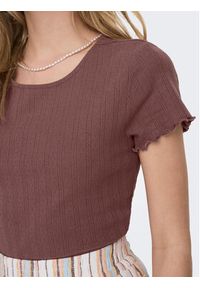 only - ONLY T-Shirt Carlotta 15256154 Różowy Tight Fit. Kolor: różowy. Materiał: bawełna #4