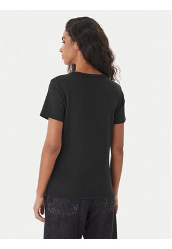 Hugo - HUGO T-Shirt Deloris 50512002 Czarny Regular Fit. Kolor: czarny. Materiał: bawełna