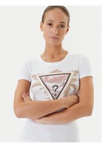 Guess T-Shirt W5YI13 J1314 Biały Regular Fit. Kolor: biały. Materiał: bawełna #4