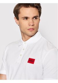 Hugo Polo Dereso222 50466202 Biały Slim Fit. Typ kołnierza: polo. Kolor: biały. Materiał: bawełna