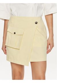 Herskind Spódnica mini Carolina 5115519 Żółty Regular Fit. Kolor: żółty. Materiał: syntetyk #1
