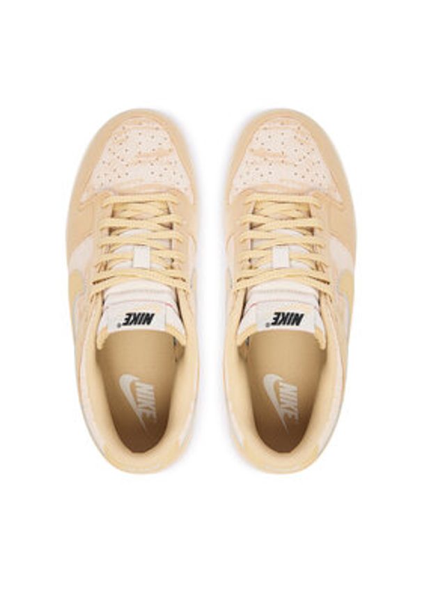 Nike Sneakersy Dunk Low HJ5777 101 Beżowy. Kolor: beżowy. Materiał: skóra