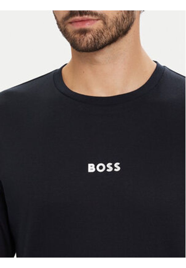 BOSS Piżama Xmas 50550547 Granatowy Regular Fit. Kolor: niebieski. Materiał: bawełna