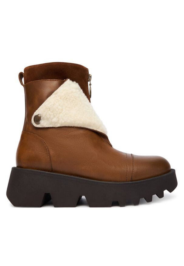 Botki Fly London. Kolor: brązowy