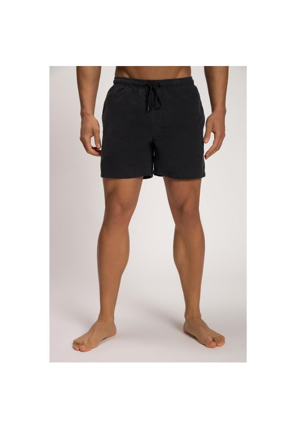 JAY-PI - Męskie Kąpielówki moda plażowa elastyczny pas styl vintage. Kolekcja: plus size. Kolor: czarny. Materiał: poliester, materiał