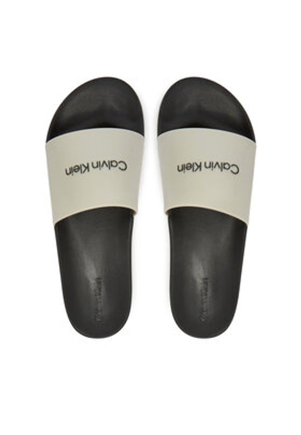 Calvin Klein Klapki Chunky Pool Slide Rub HM0HM01063 Szary. Kolor: szary. Materiał: syntetyk