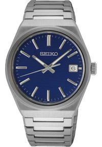 Zegarek Seiko Zegarek męski Seiko SUR555P1 srebrny. Kolor: srebrny #1