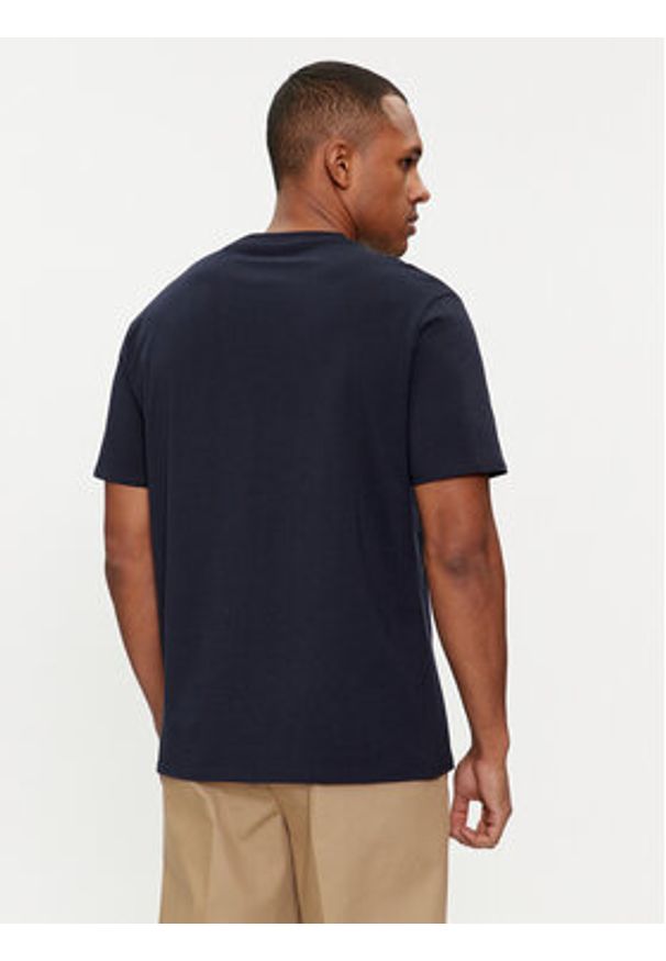 Guess T-Shirt F3GI00 K8HM0 Granatowy Regular Fit. Kolor: niebieski. Materiał: bawełna