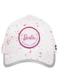 CapsLab - Czapka z daszkiem Capslab Barbie Logo White/Pink - CL/BA1/2/CB/BAR2. Kolor: biały