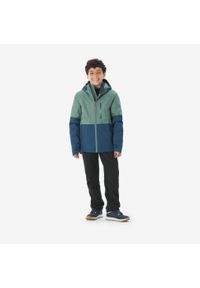 quechua - Spodnie softshell turystyczne dla dzieci Quechua MH500. Kolor: niebieski. Materiał: elastan, poliester, materiał. Sezon: zima, lato. Sport: turystyka piesza