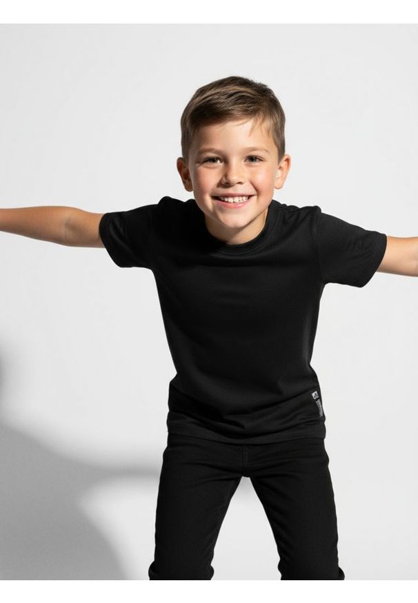 Sinsay - Koszulka Active - czarny. Kolor: czarny