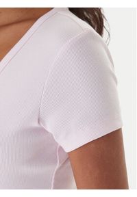 Tommy Jeans T-Shirt Essential DW0DW17385 Różowy Slim Fit. Kolor: różowy. Materiał: bawełna #2