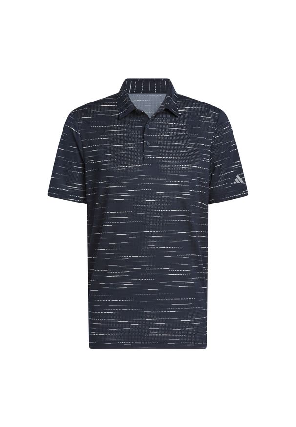 Adidas - Dzianinowa koszulka polo adidas Ultimate365. Typ kołnierza: polo. Kolor: niebieski. Materiał: dzianina. Styl: sportowy