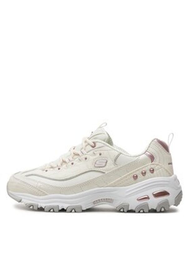 skechers - Skechers Sneakersy D'Lites-Ladies Night 149267/WLV Biały. Kolor: biały. Materiał: materiał
