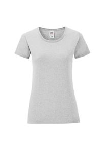 FRUIT OF THE LOOM - T-shirt Dla Dziewczynki Iconic 150. Kolor: szary