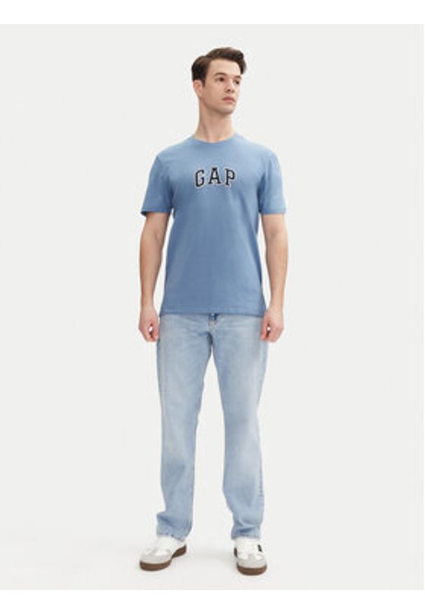 GAP - Gap T-Shirt 570044-36 Niebieski Regular Fit. Kolor: niebieski. Materiał: bawełna