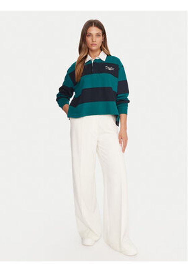 Guess Jeans Polo W5BP06 KCPS1 Beżowy Relaxed Fit. Typ kołnierza: polo. Kolor: beżowy. Materiał: bawełna