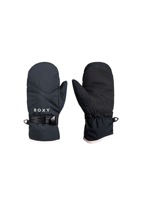 Roxy - Rękawice ocieplane dla Dziewczynki ROXY JETTY Czarny. Kolor: czarny. Sezon: zima. Sport: narciarstwo