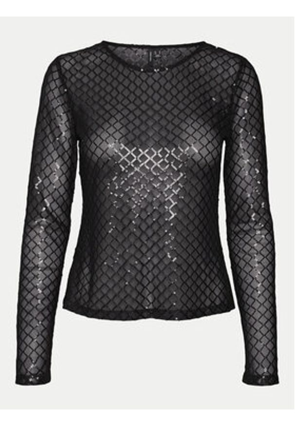 Vero Moda Bluzka Safina 10317016 Czarny Regular Fit. Kolor: czarny. Materiał: syntetyk