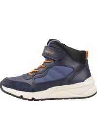Geox - Buty GEOX J ROONER Niebieski. Kolor: niebieski. Materiał: syntetyk, tkanina. Sport: turystyka piesza
