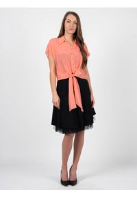 Patrizia Pepe Koszula | 2C1368 A084 | Kobieta | Koralowy. Kolor: pomarańczowy. Materiał: jedwab. Długość: krótkie