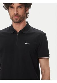 BOSS Polo Philix Pima 50538177 Czarny Regular Fit. Typ kołnierza: polo. Kolor: czarny. Materiał: bawełna #5